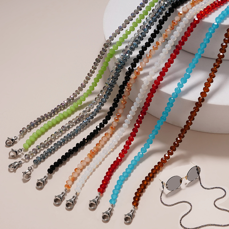 Sunglass Retainer Cord - Crystal Glasses Chain For Women Elegant