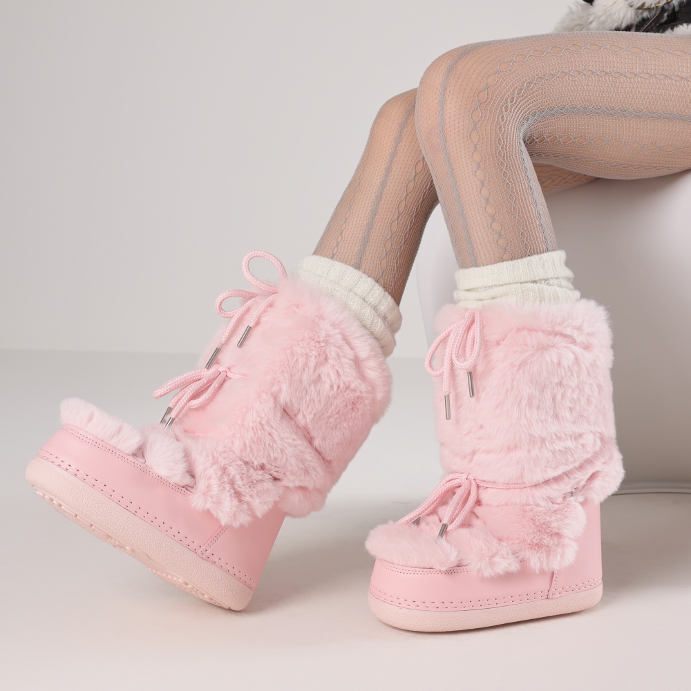 Furry Boots For Women Round To - Espadrille Slip On review and price