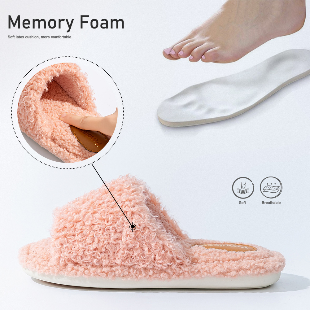Pmoiste Fuzzy House Slippers W - Espadrille Slip On review and price
